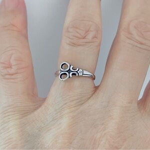 Sterling Silver Scissors Ring, Hairdresser Rings, Hair Stylist Ring, Barbers